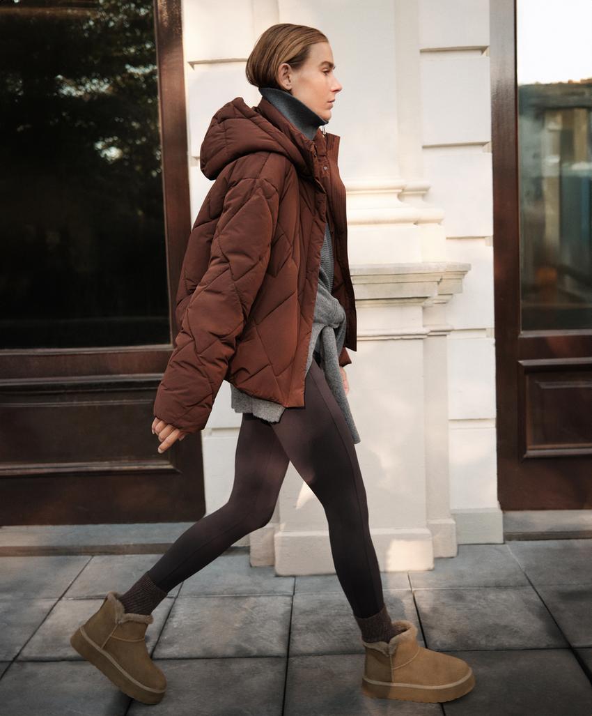 Легинсы длиной до щиколотки Warm с карманами и высокой посадкой, 70 см