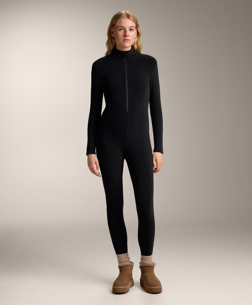 Очень теплый длинный комбинезон