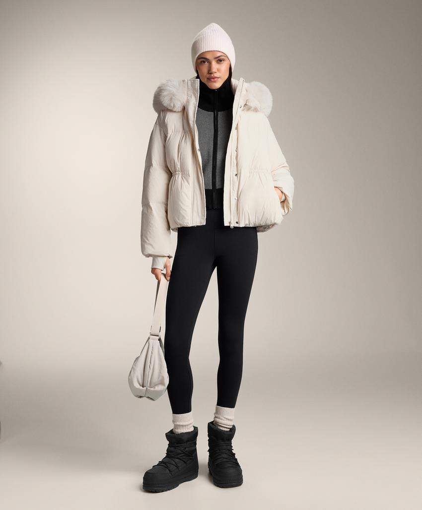 Вязаная куртка с принтом «гусиная лапка»