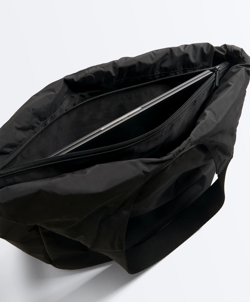 Сумка-шоппер с контрастной ручкой