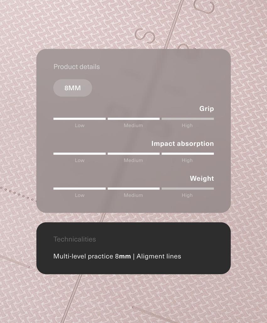 Коврик для пилатеса 8 мм