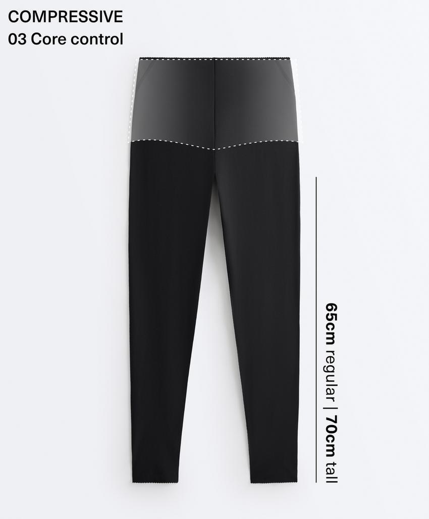 Легинсы Compressive Core Control с завышенной талией, длиной до щиколотки