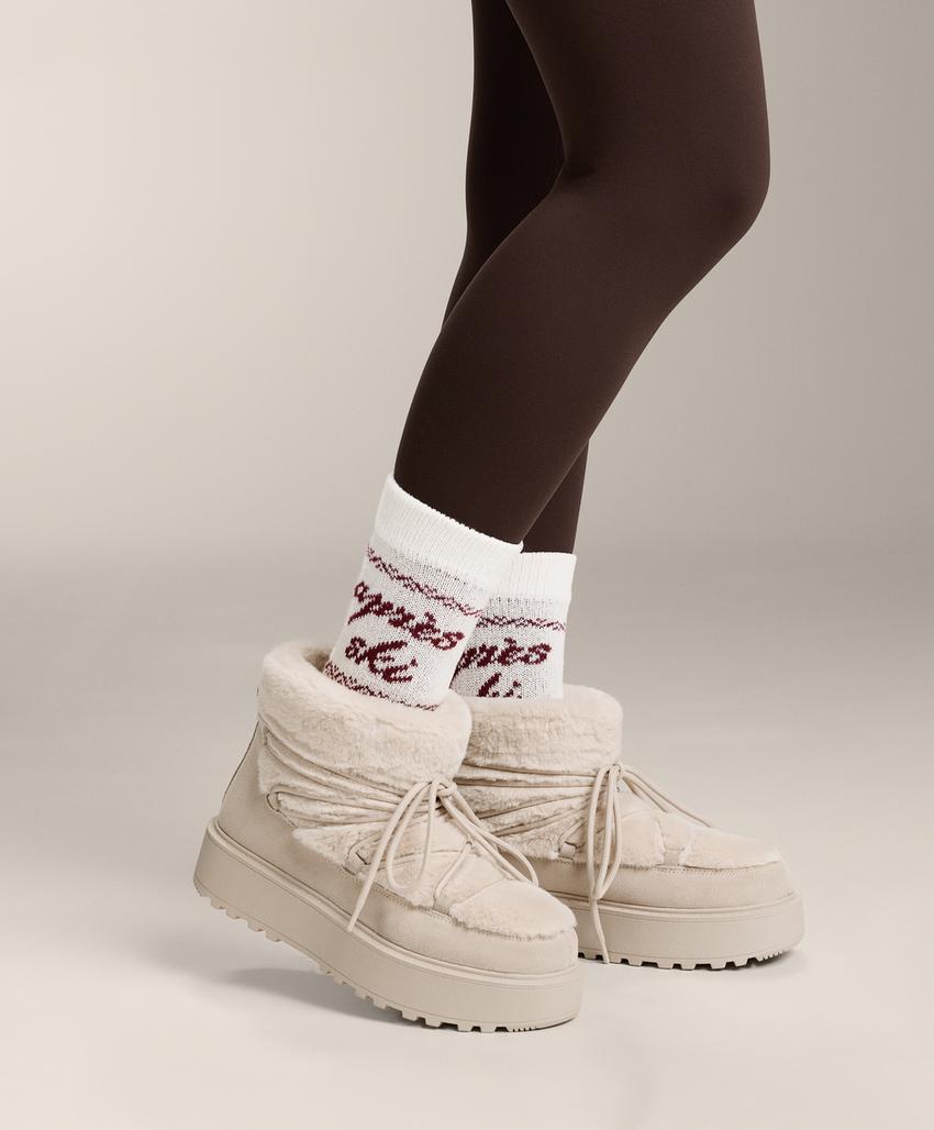 2 пары классических носков с жаккардовым узором