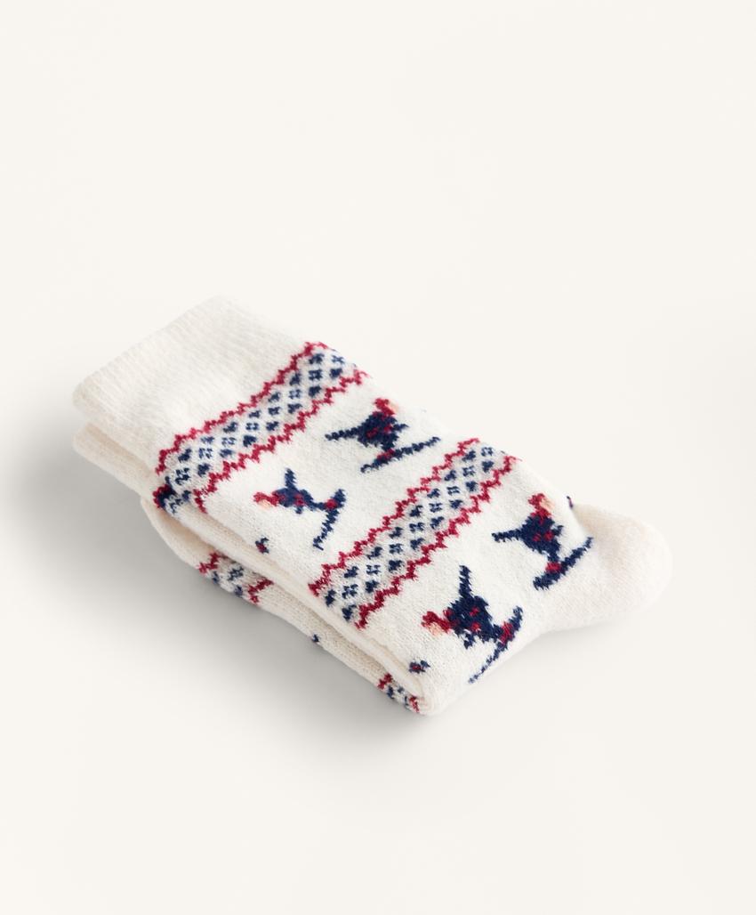 2 пары классических носков с жаккардовым узором