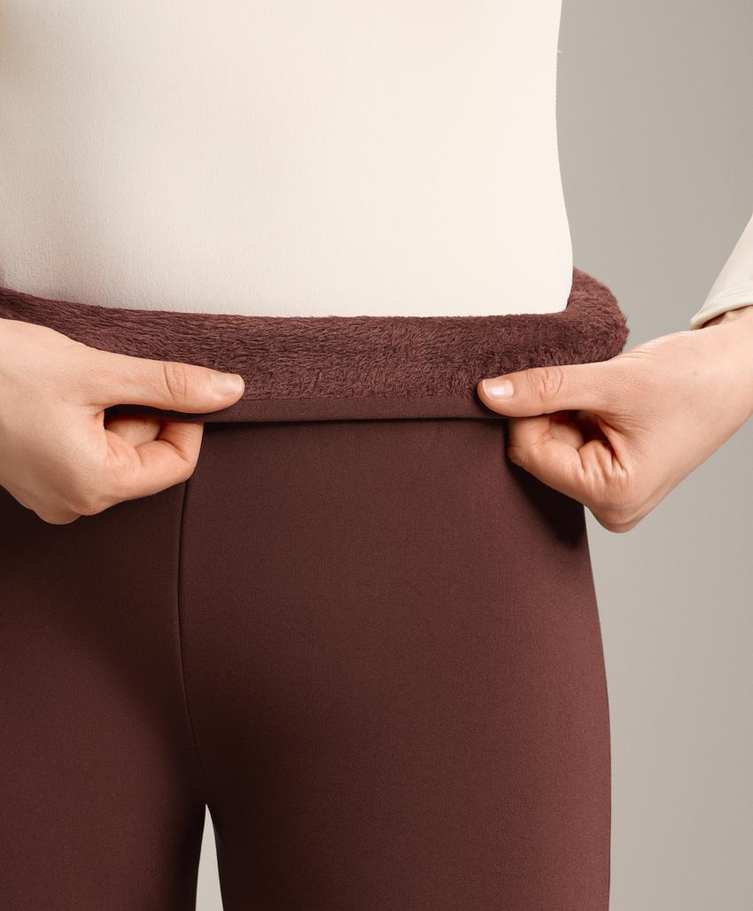 Бесшовные очень теплые брюки буткат Warm с высокой посадкой