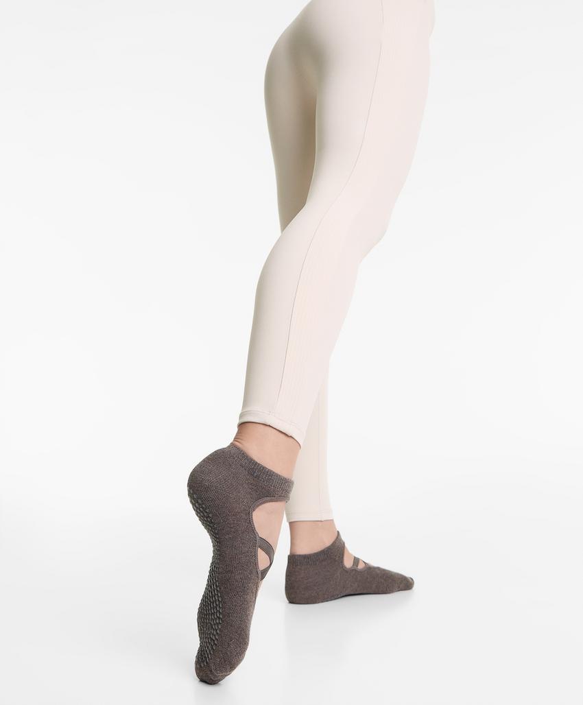 2 пары носков из смесового хлопка с лентами для йоги и пилатеса