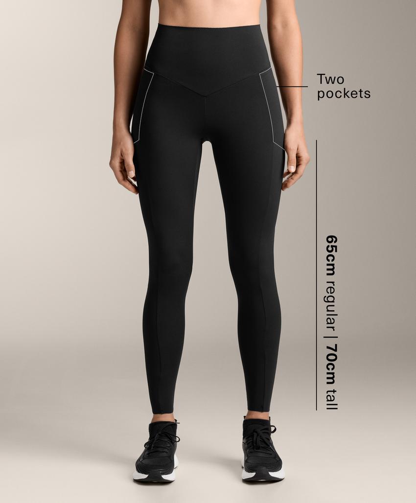 Легинсы Compressive с завышенной талией, длиной до щиколотки и карманами