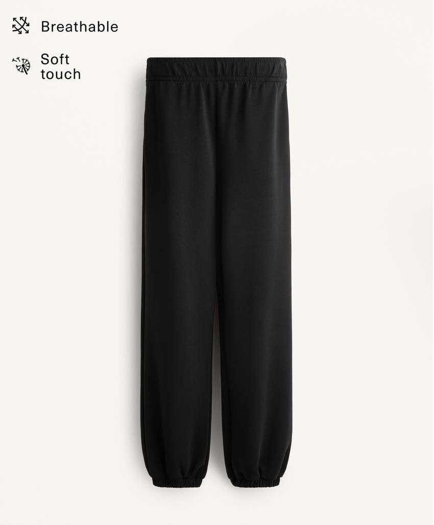 Брюки-джоггеры из мягкого модала