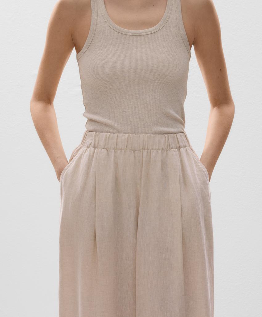 Широкие брюки 100% лен