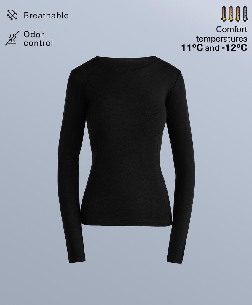 Бесшовная футболка-термобелье из мериносовой шерсти