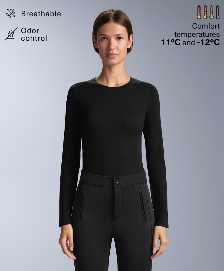 Бесшовная футболка-термобелье из мериносовой шерсти