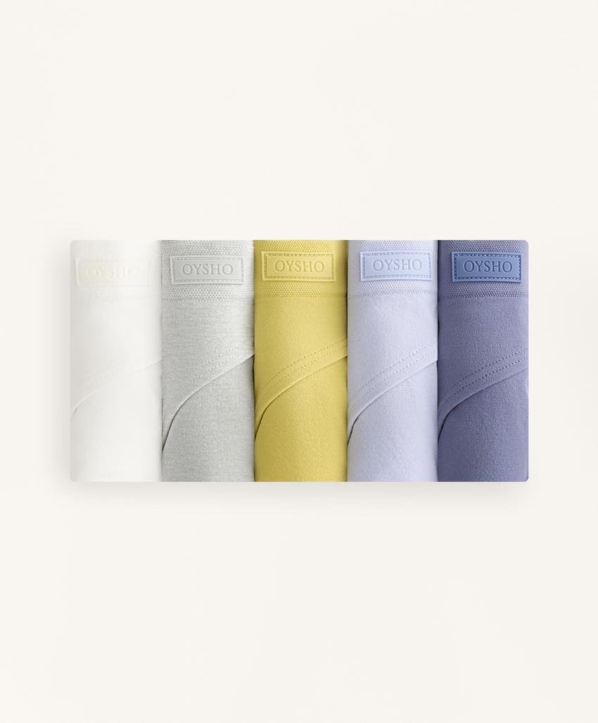 5 классических бесшовных трусов с мягкой текстурой