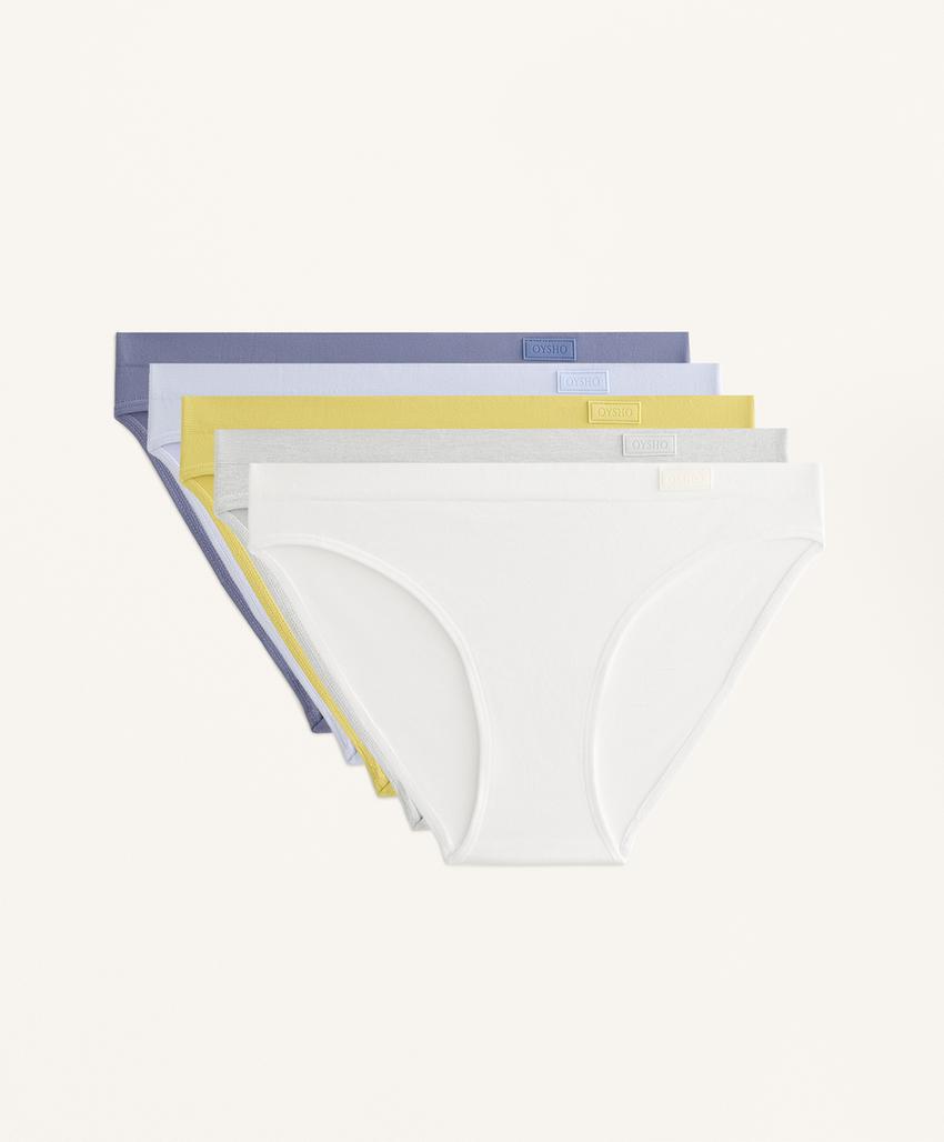 5 классических бесшовных трусов с мягкой текстурой