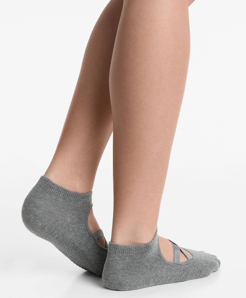 2 пары носков из смесового хлопка с резинками для йоги и пилатеса