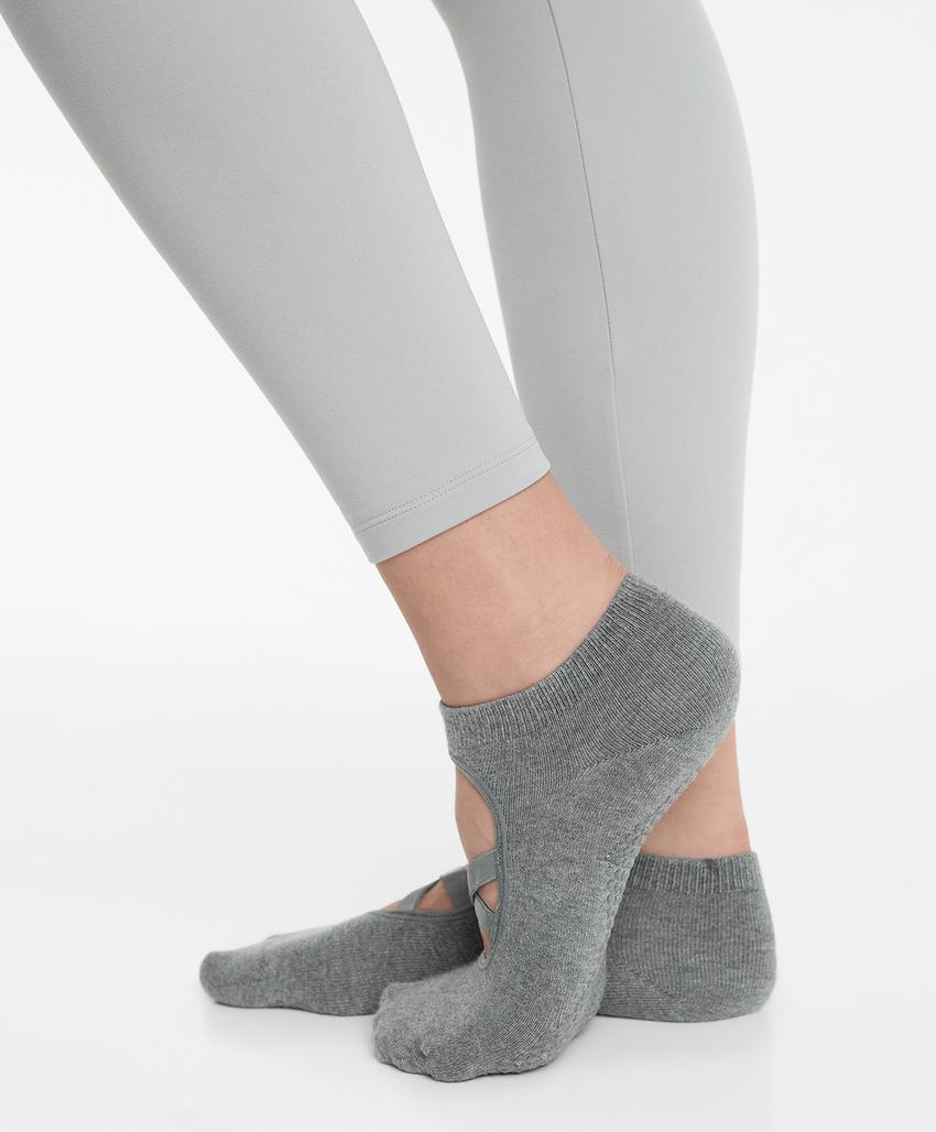 2 пары носков из смесового хлопка с резинками для йоги и пилатеса