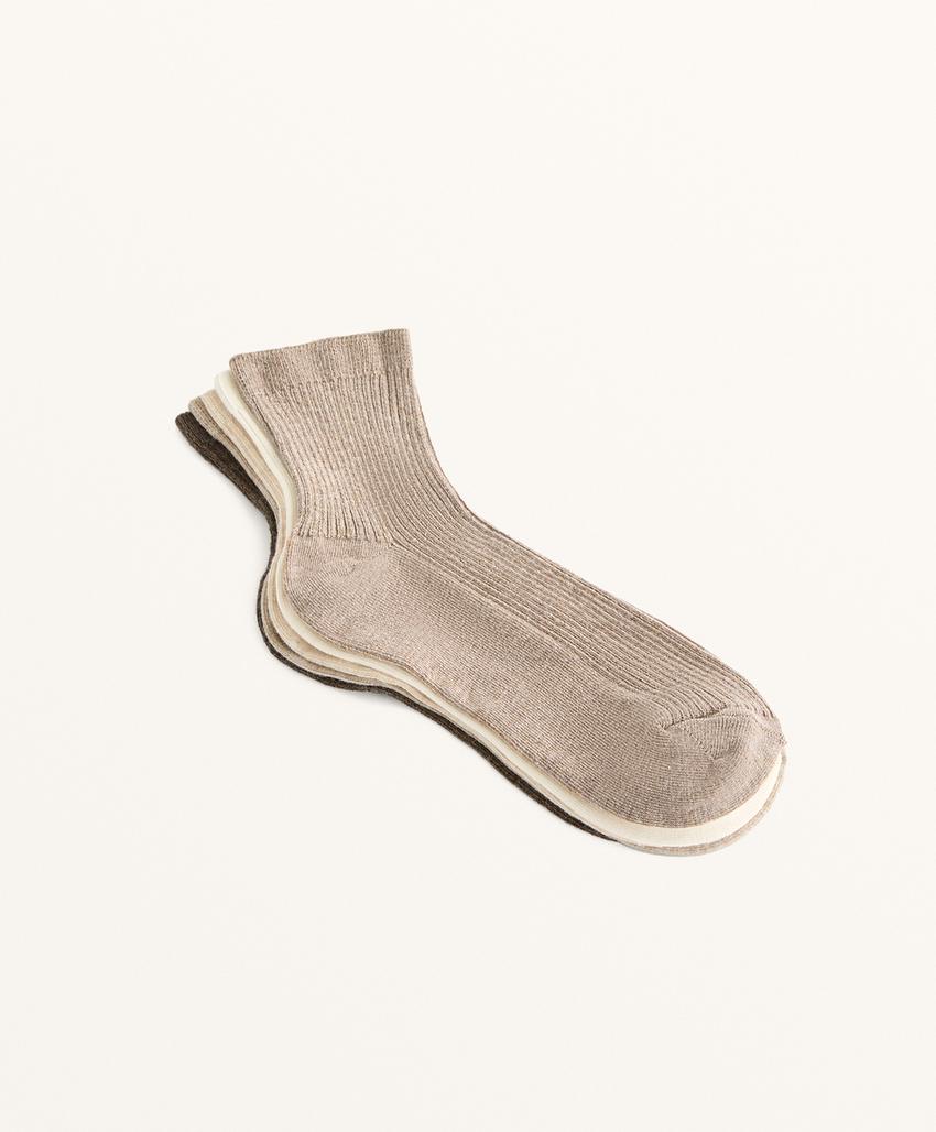 5 пар четвертных носков из хлопка