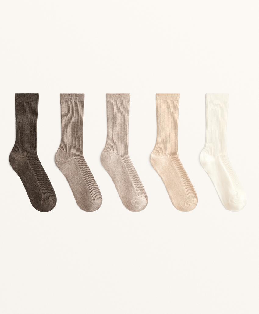 5 пар классических носков с хлопком