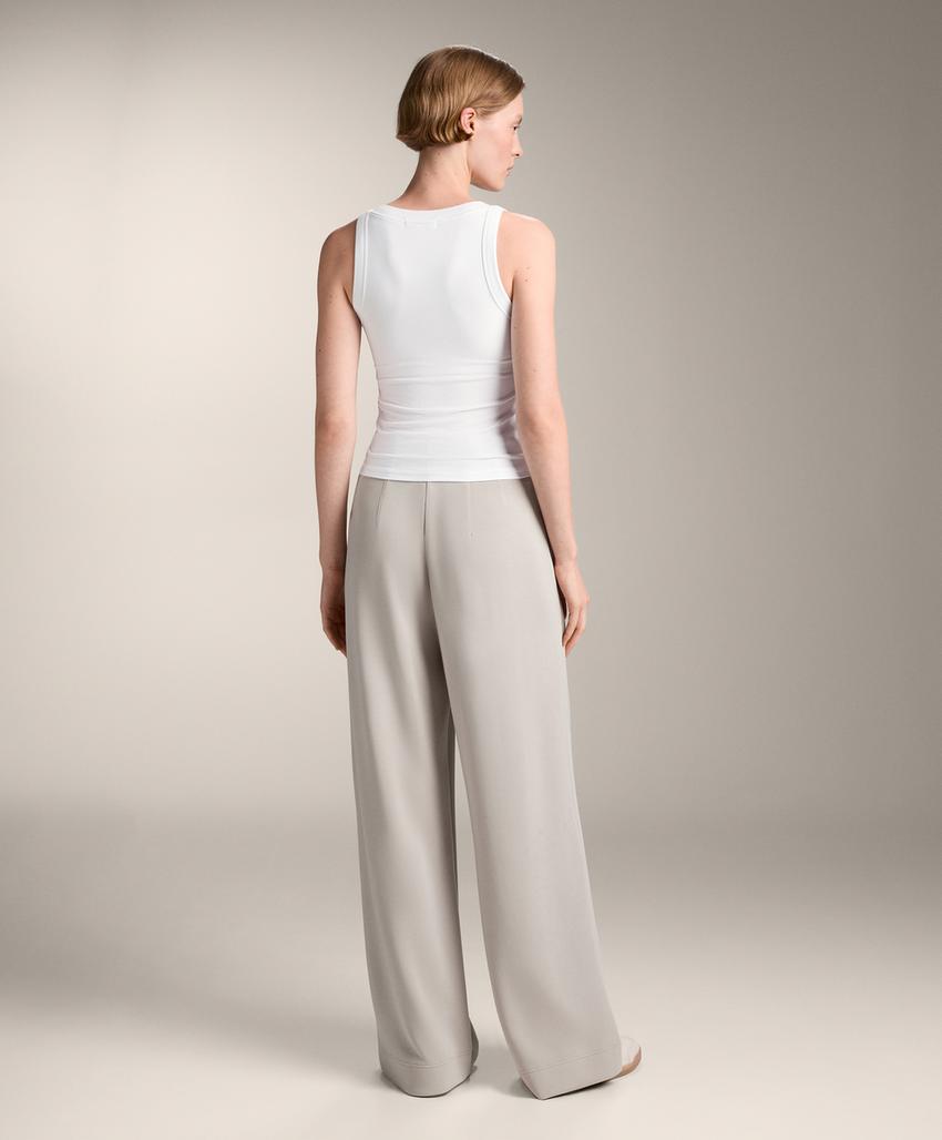 Tank top в рубчик из смеси модала