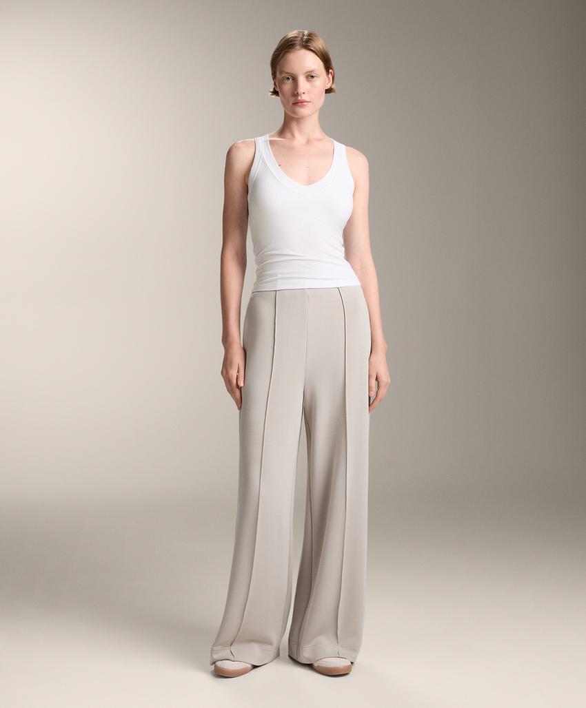 Tank top в рубчик из смеси модала