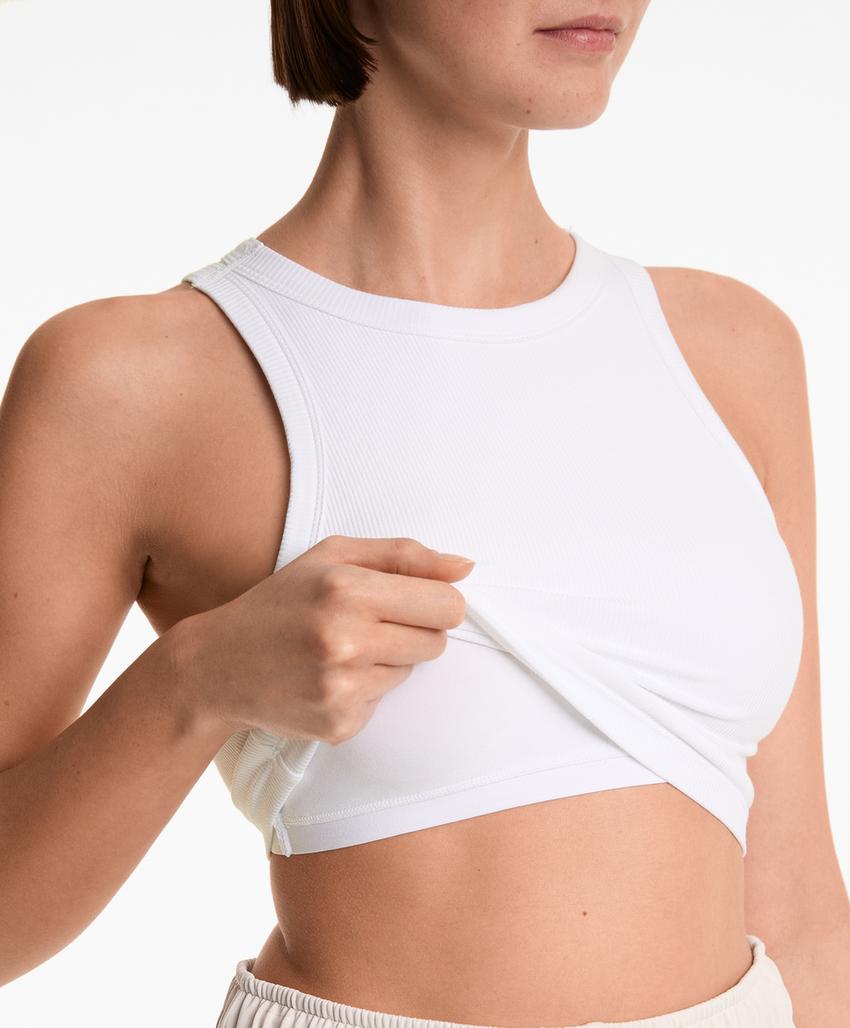 Tank top из смесового модала с чашками