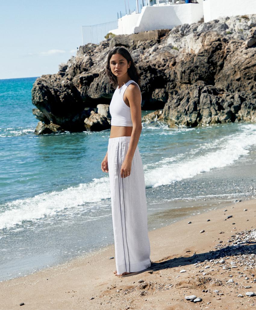 Tank top из смесового модала с чашками