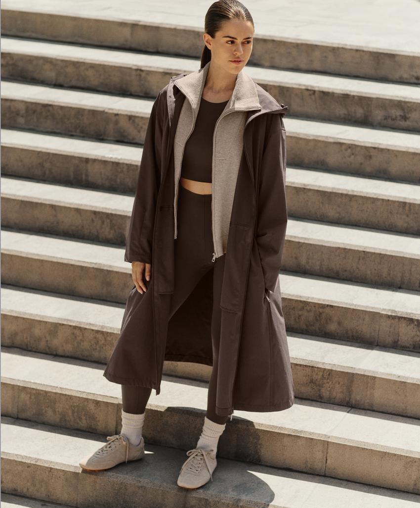 Вязаная куртка с воротником в рубчик