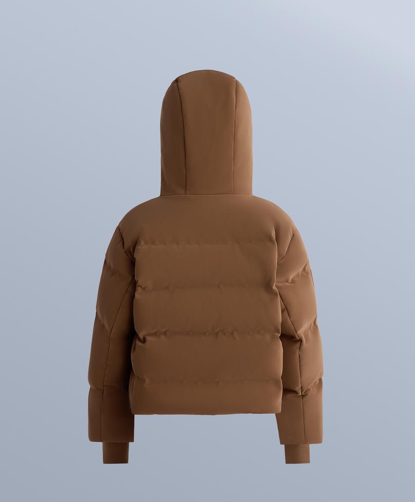 Водостойкая стеганая куртка SKI из атласа с пухом MINARDI PIUME