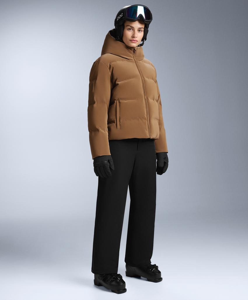 Водостойкая стеганая куртка SKI из атласа с пухом MINARDI PIUME