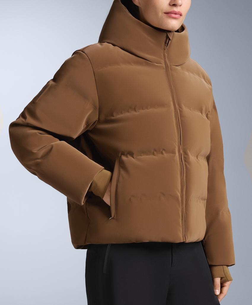 Водостойкая стеганая куртка SKI из атласа с пухом MINARDI PIUME