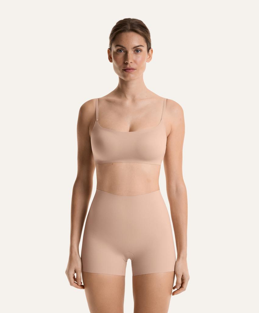 Hot pant с завышенной талией, невидимые, с лазерной обработкой краев