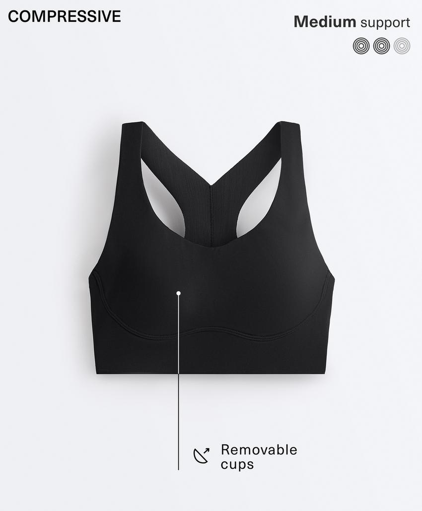 Бюстгальтер Compressive с чашками и средней степенью поддержки