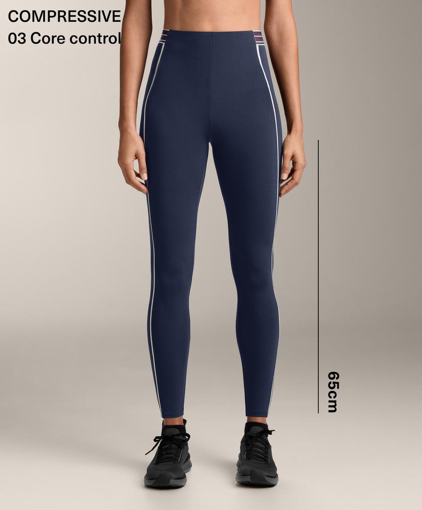 Легинсы Compressive с высокой посадкой, компрессионным поясом, 65 см