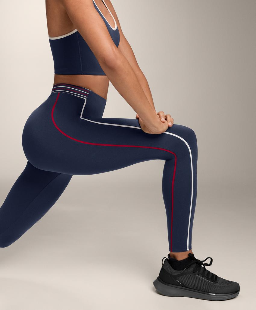 Легинсы Compressive с высокой посадкой, компрессионным поясом, 65 см