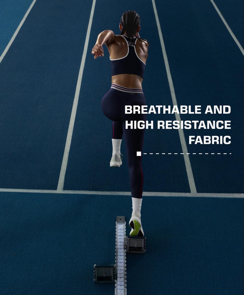 Легинсы Compressive с высокой посадкой, компрессионным поясом, 65 см