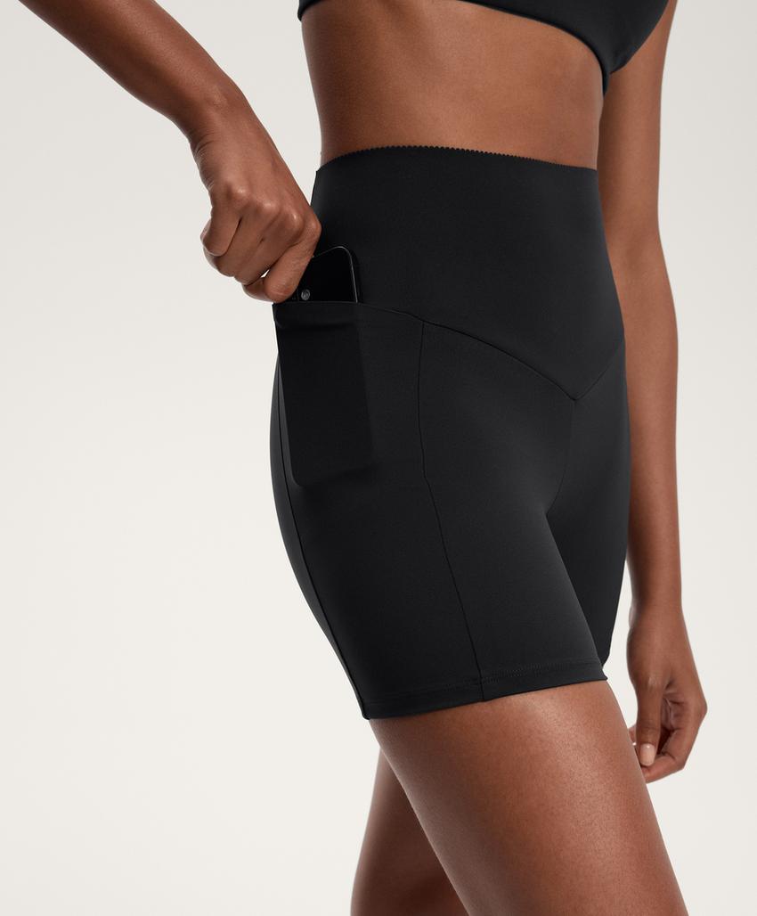 Hot pant с завышенной талией Compressive с карманом, 10 см