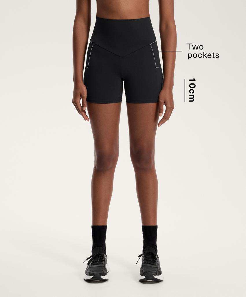 Hot pant с завышенной талией Compressive с карманом, 10 см