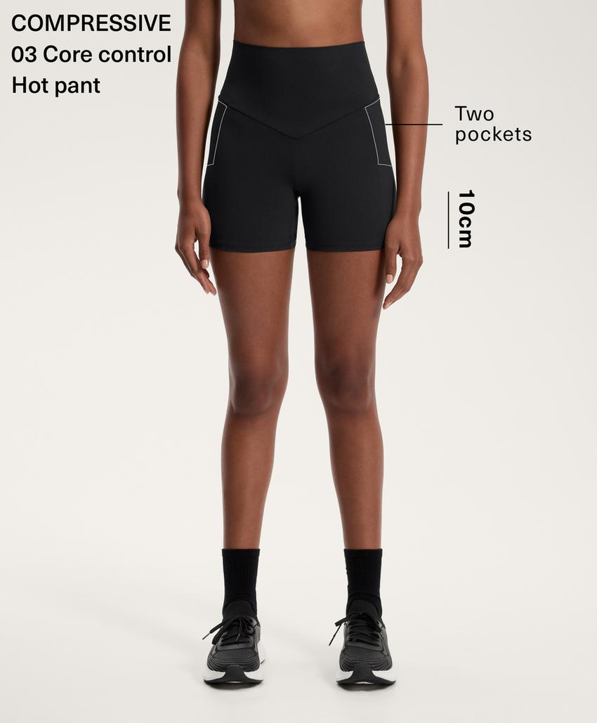 Hot pant с завышенной талией Compressive с карманом, 10 см