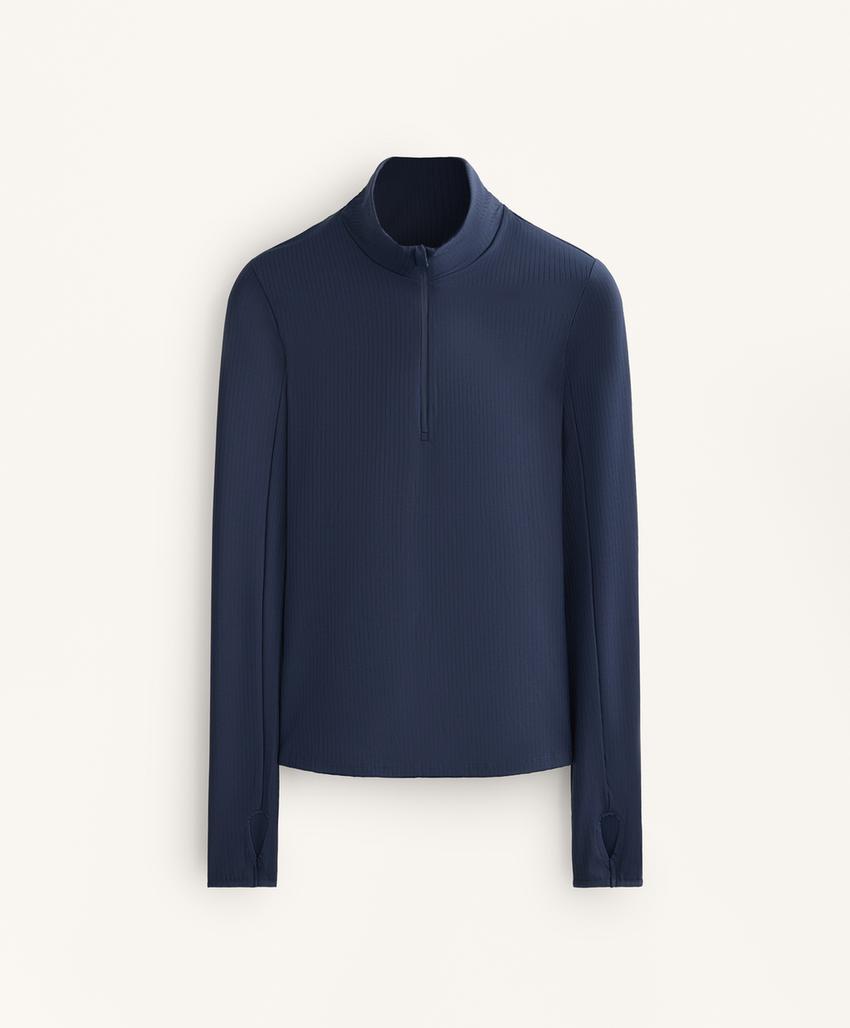 Thermal base layer rib T-shirt