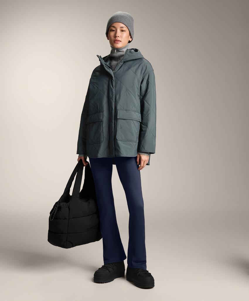 Брюки клеш в рубчик Comfortlux с завышенной талией