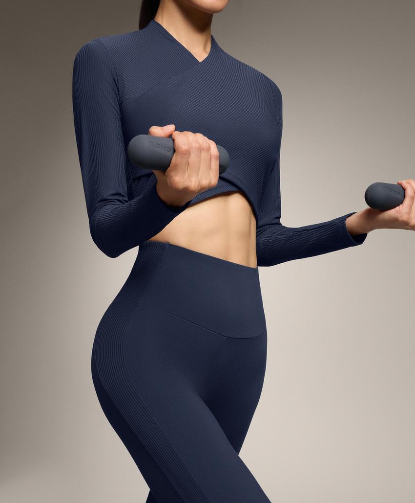 Брюки клеш в рубчик Comfortlux с завышенной талией