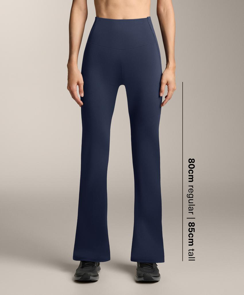 Брюки клеш в рубчик Comfortlux с завышенной талией