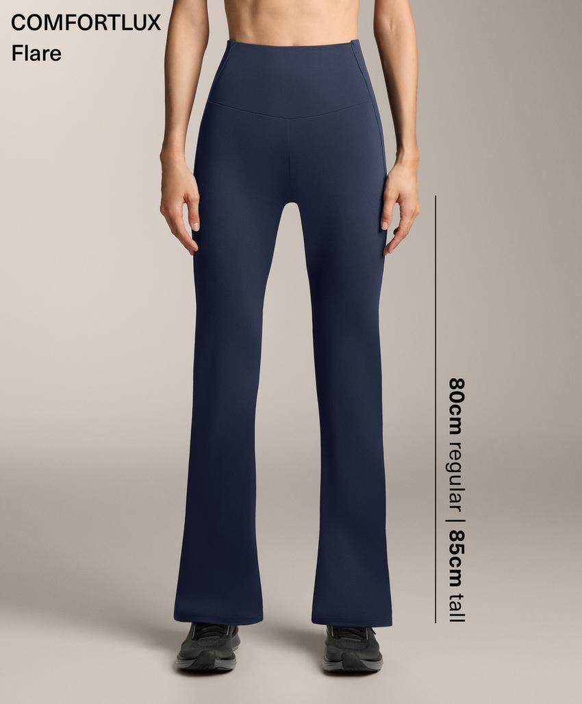 Брюки клеш в рубчик Comfortlux с завышенной талией