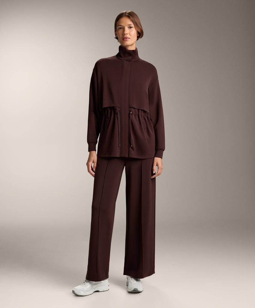 Длинная куртка с карманами из мягкой ткани с модалом