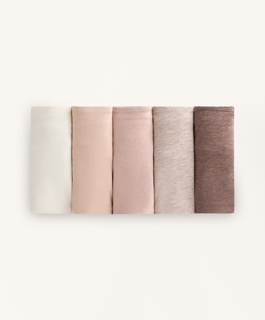 5 трусов бразильяно из смесового хлопка