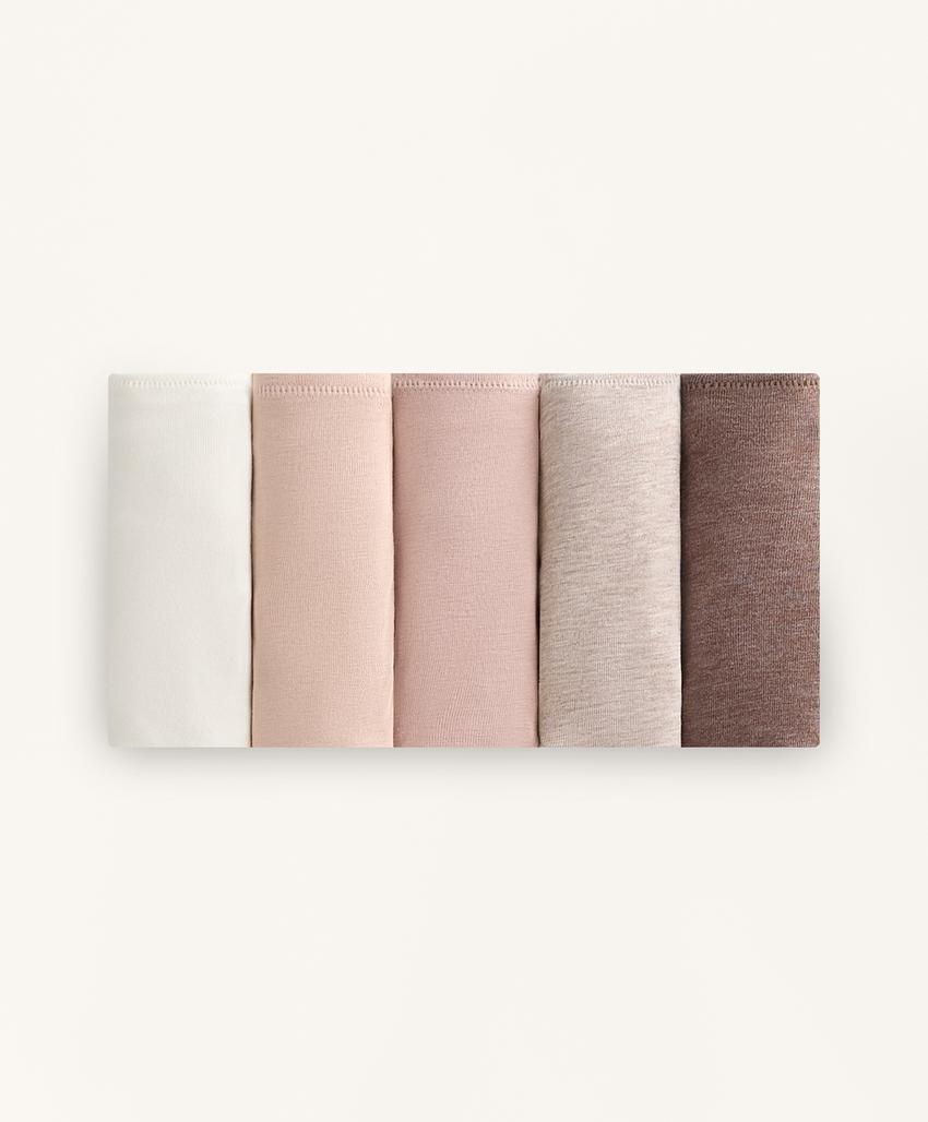 5 классических трусов из смесового хлопка