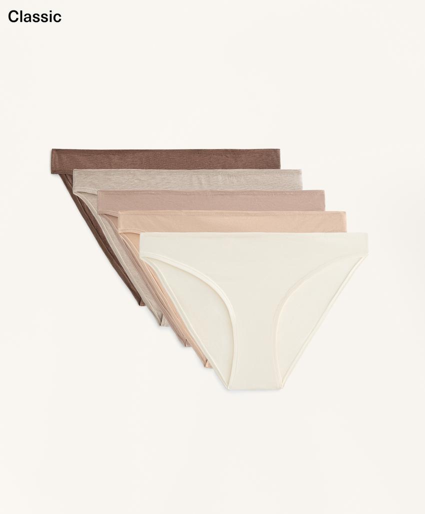 5 классических трусов из смесового хлопка