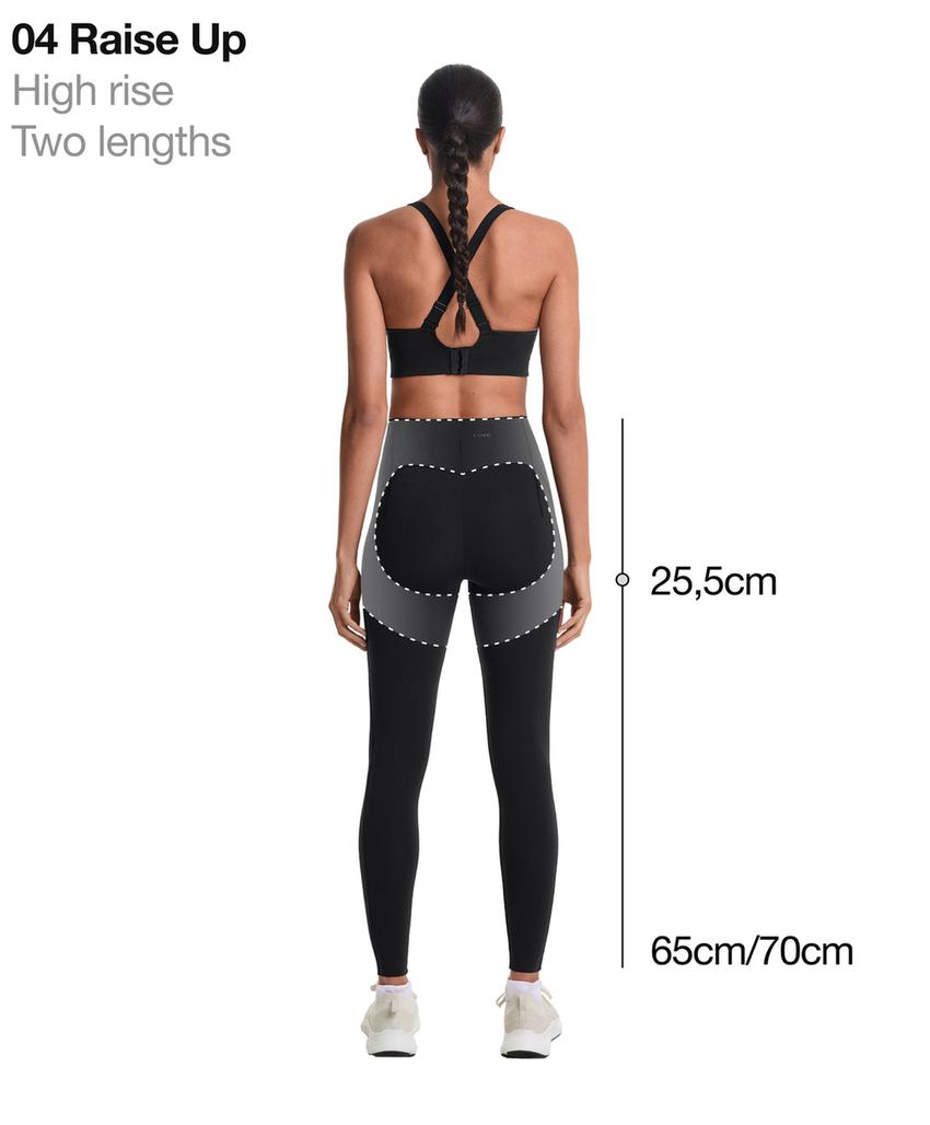 Легинсы Compressive Raise Up с завышенной талией длиной до щиколотки