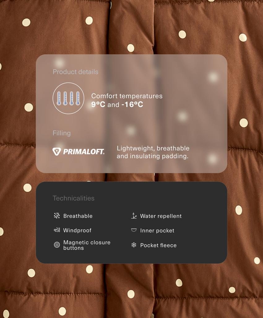 Водоотталкивающая стеганая куртка Primaloft®