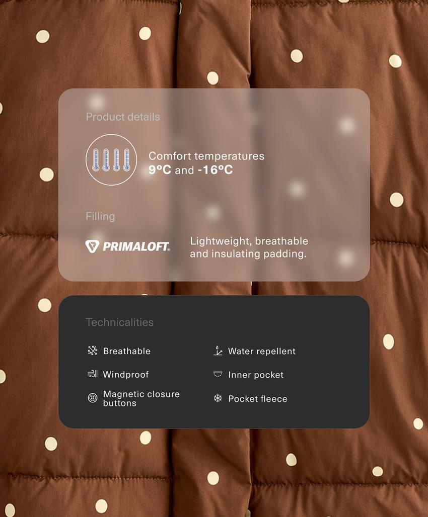 Водоотталкивающая стеганая куртка Primaloft®