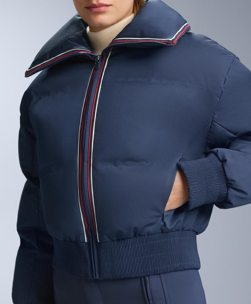 Водостойкая куртка в стиле ретро с 80% пуха и 20% пера MINARDI PIUME SKI